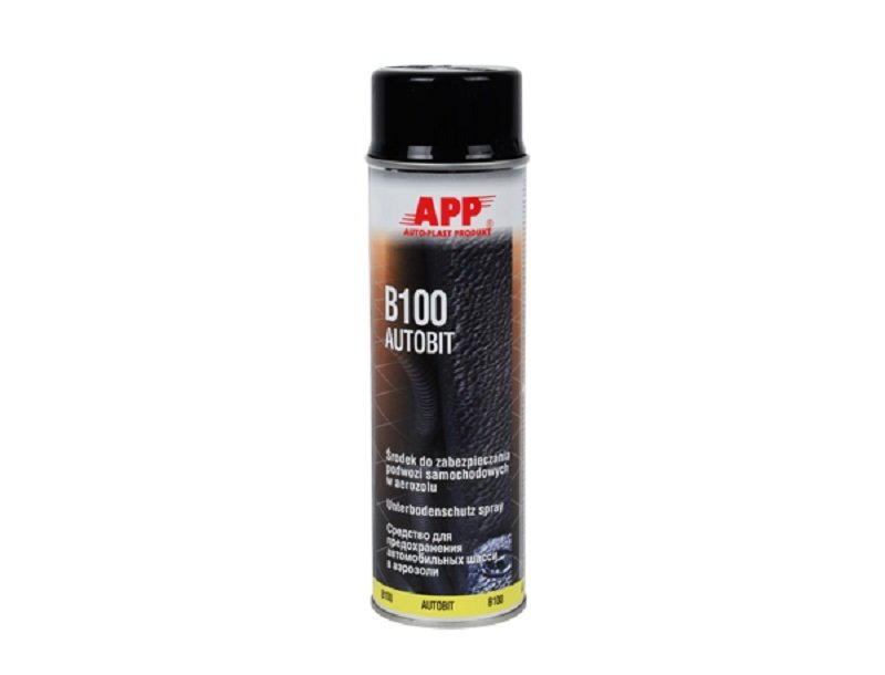 APP B100 Autobit Spray 500 ml Preparat bitumiczny do zabezpieczania podwozia